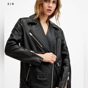 NWT! All Saints Billie Leather Jacket
